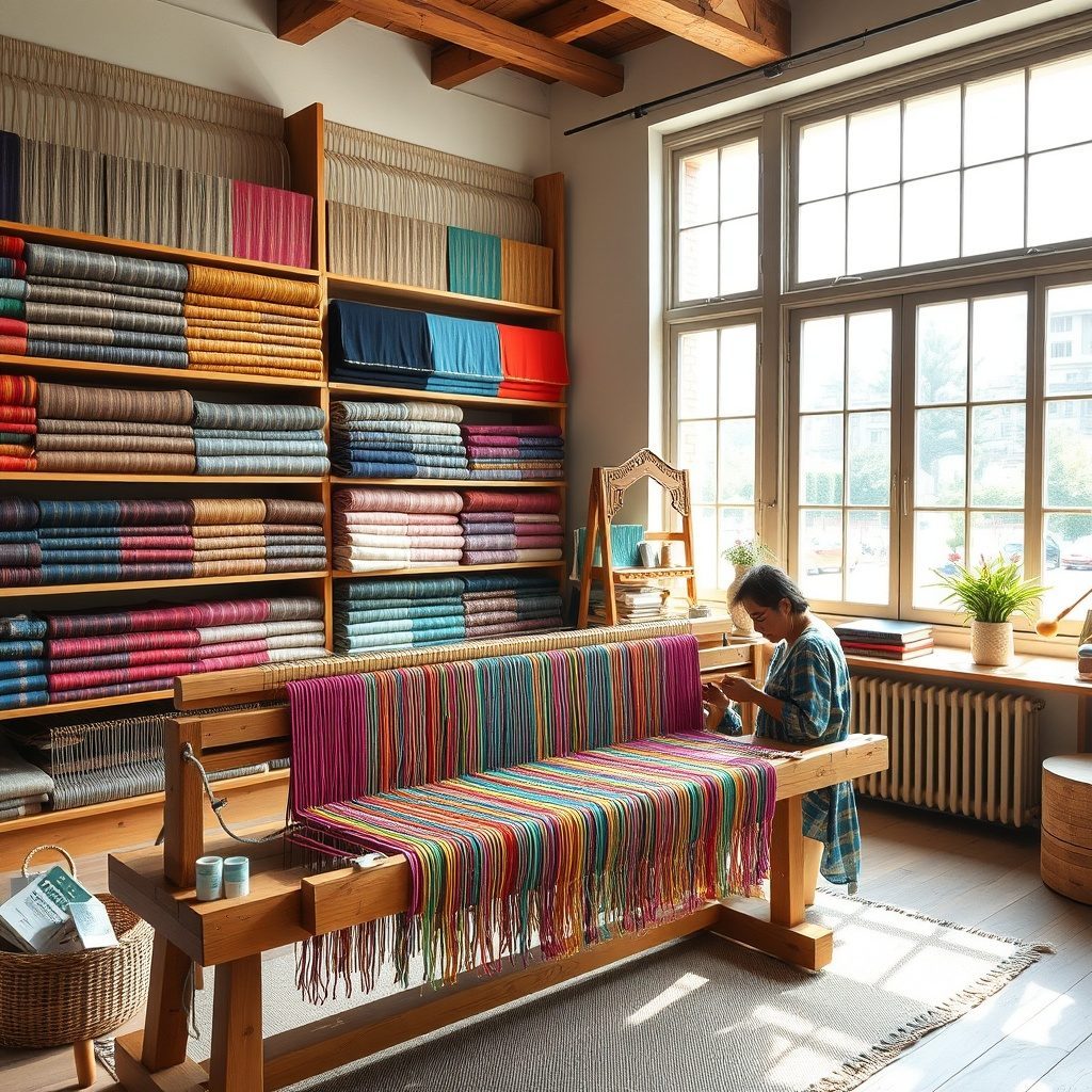 Tessuto artigianale di Loomweave