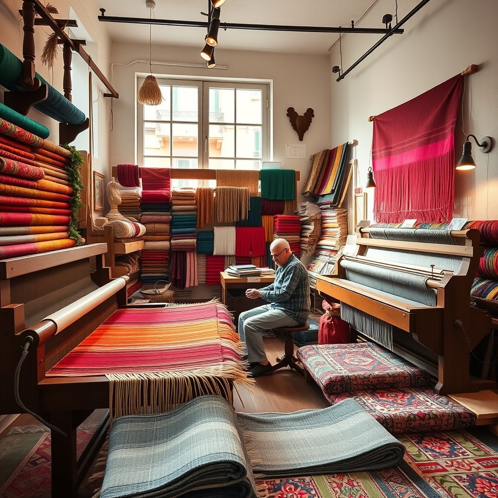 Tessuti artigianali per la decorazione interna
